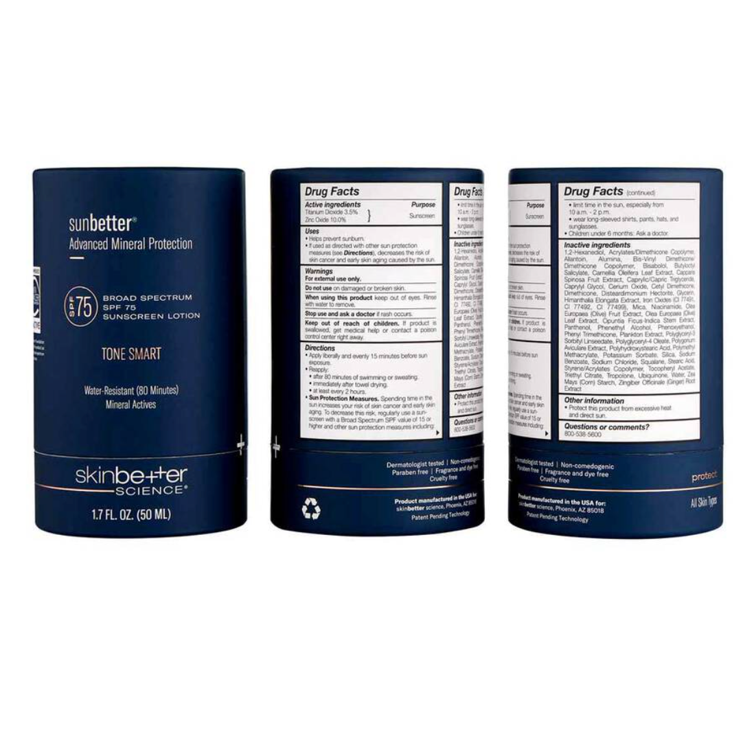 sunbetter TONE SMART SPF 75 Sunscreen Lotion